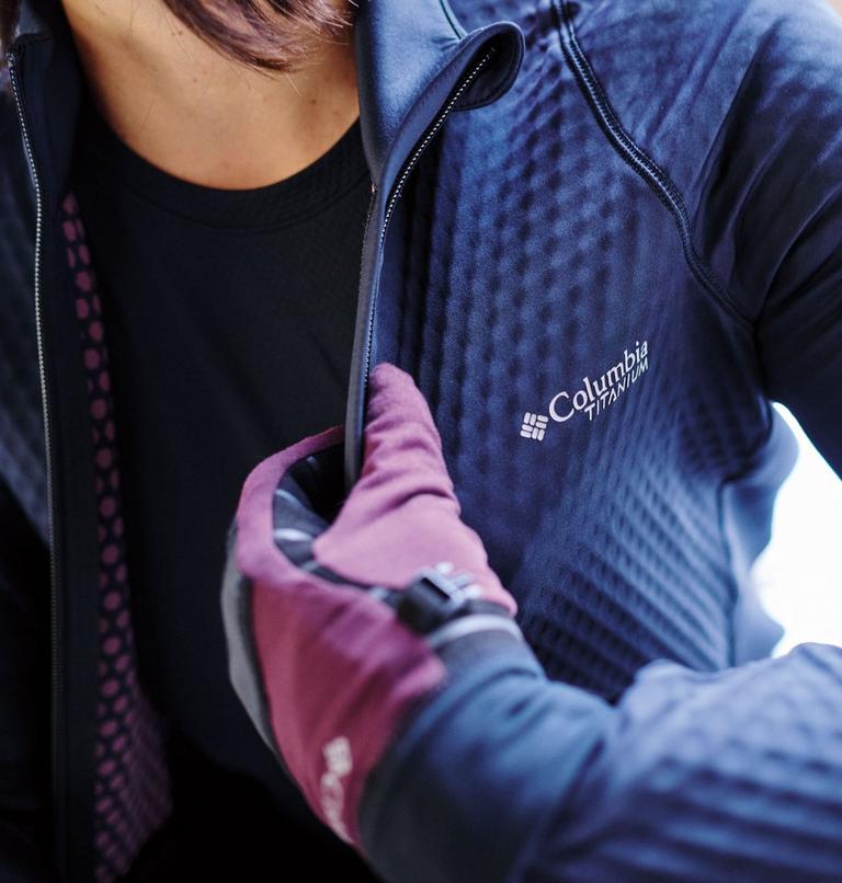 Women's Crystal Leaf Omni-Heat Helix Technical Jacket, Color: Black, image 11