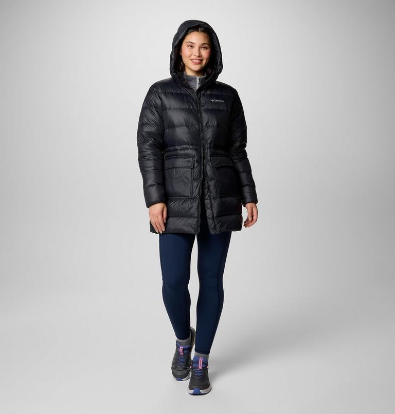 Chaqueta de plumón de largo medio con capucha Harmony Falls para mujer, Color: Black, image 3