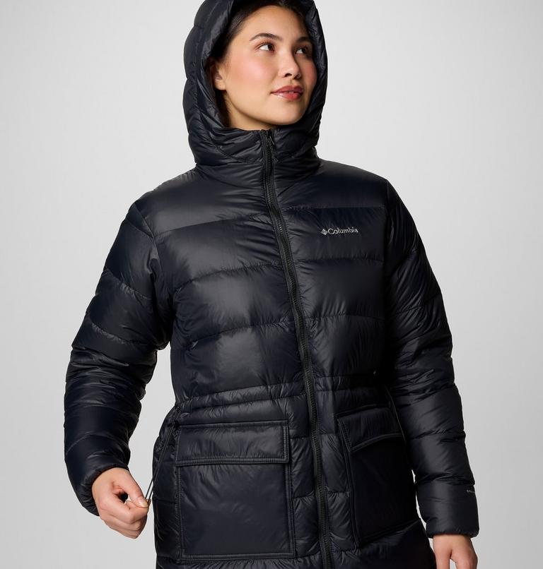 Chaqueta de plumón de largo medio con capucha Harmony Falls para mujer, Color: Black, image 6