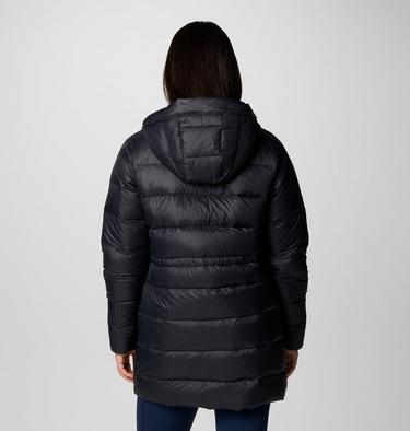 Women's Harmony Falls Hooded Mid Down Jacket, Color: Black, image 2