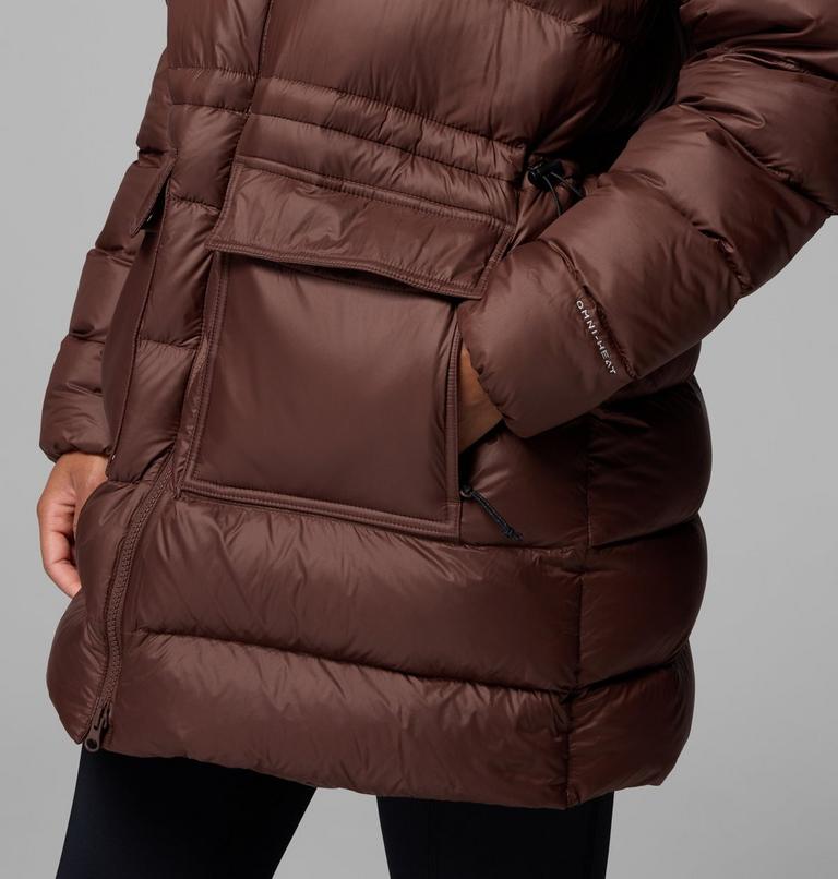 Chaqueta de plumón de largo medio con capucha Harmony Falls para mujer, Color: Tobacco, image 8