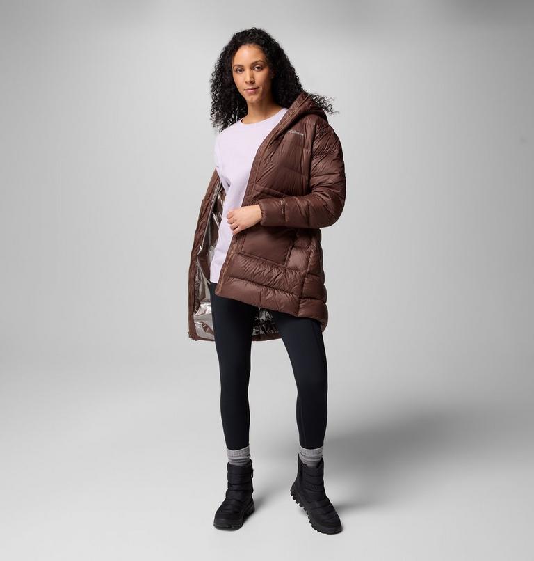 Chaqueta de plumón de largo medio con capucha Harmony Falls para mujer, Color: Tobacco, image 9