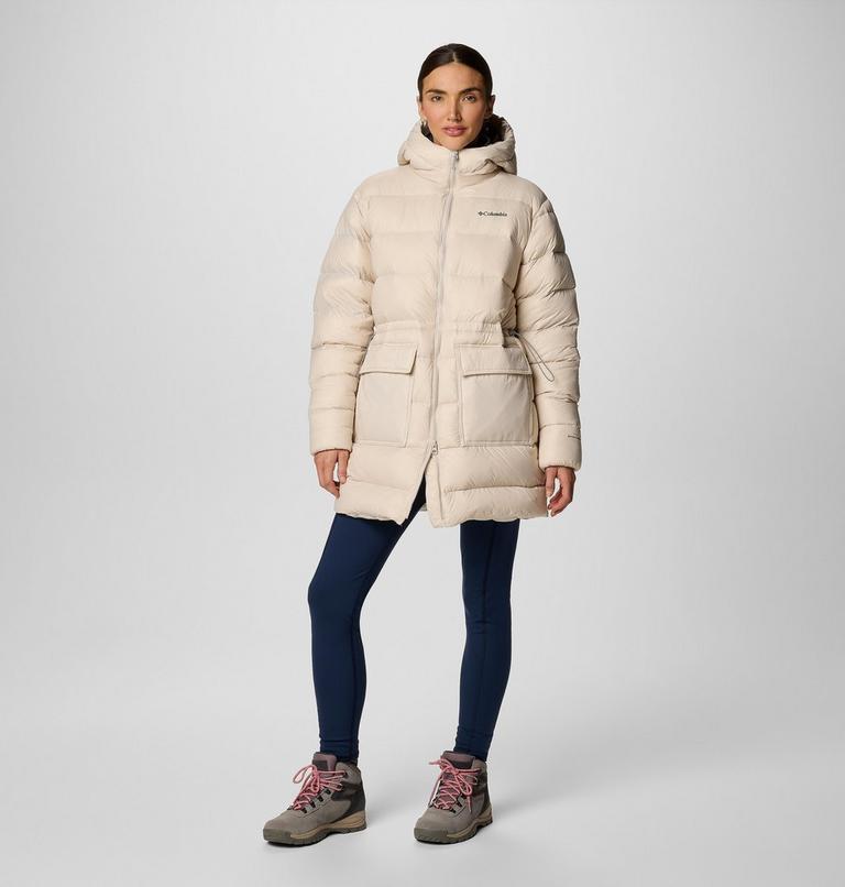 Women's Harmony Falls Hooded Mid Down Jacket, Color: Dark Stone, image 3
