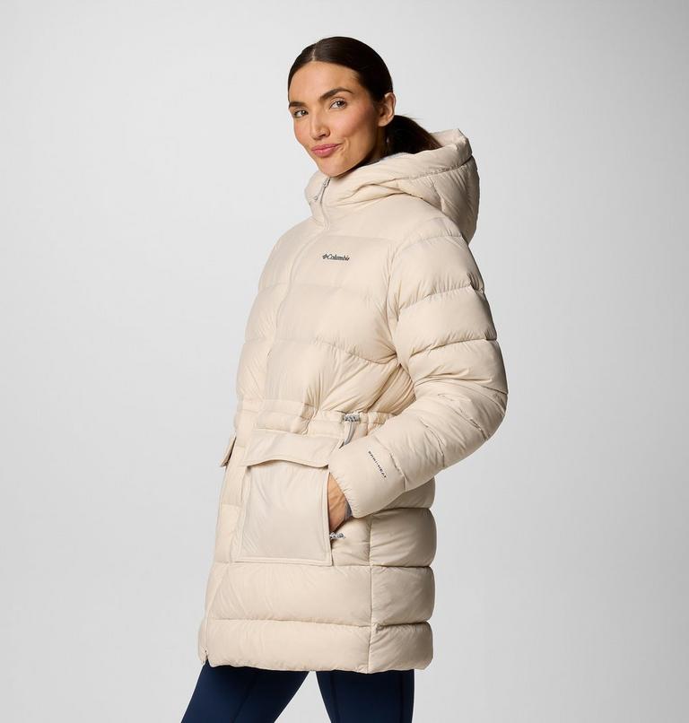 Women's Harmony Falls Hooded Mid Down Jacket, Color: Dark Stone, image 4