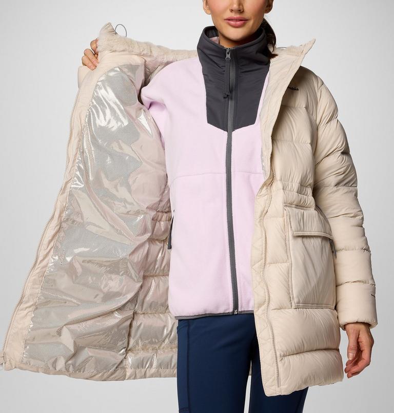 Women's Harmony Falls Hooded Mid Down Jacket, Color: Dark Stone, image 6