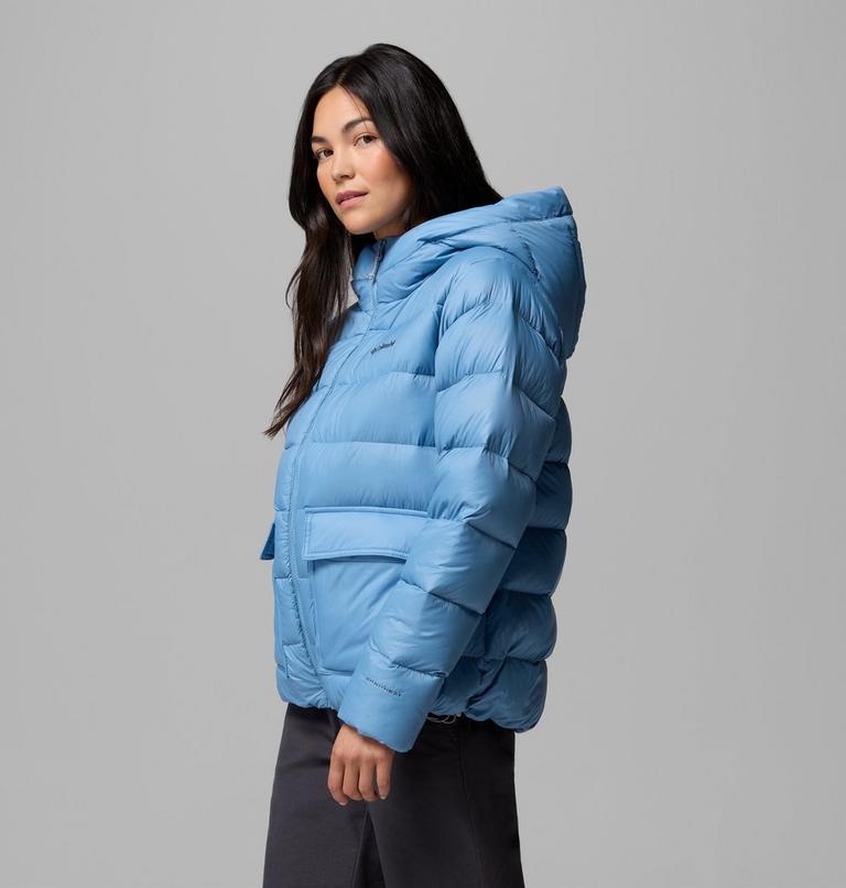 Women's Harmony Falls Hooded Down Jacket, Color: Rainy Day, image 4