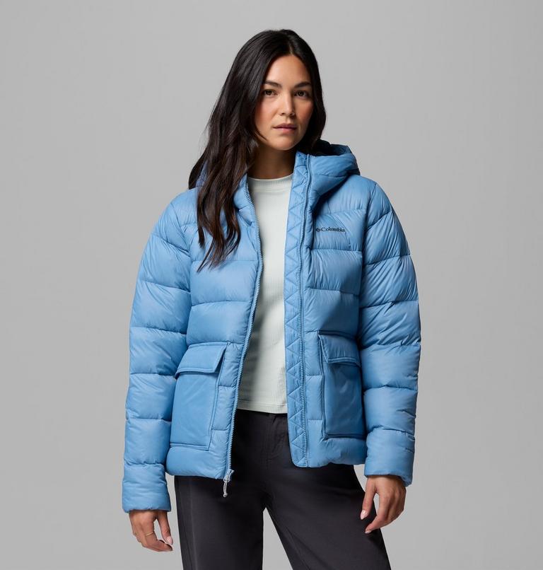 Women's Harmony Falls Hooded Down Jacket, Color: Rainy Day, image 5