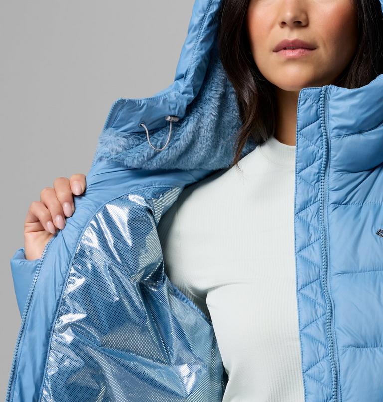 Women's Harmony Falls Hooded Down Jacket, Color: Rainy Day, image 6