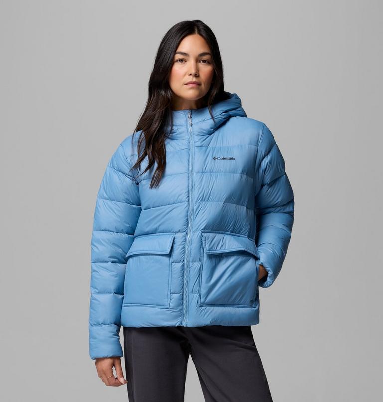 Women's Harmony Falls Hooded Down Jacket, Color: Rainy Day, image 1