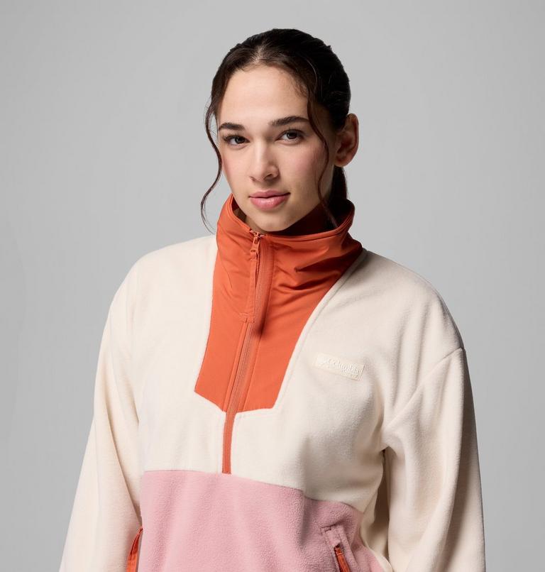 Sequoia Grove 1/2 Zip Fleece, Color: Chalk, Eraser Pink, Tuscan, image 5