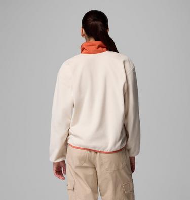 Women's Sequoia Grove Half Zip Fleece, Color: Chalk, Eraser Pink, Tuscan, image 15