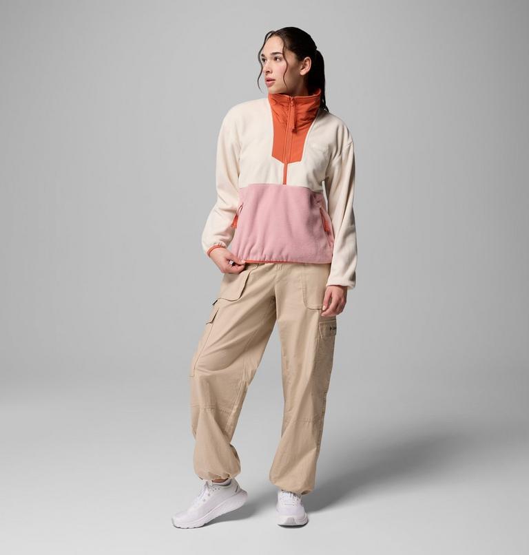 Sequoia Grove 1/2 Zip Fleece, Color: Chalk, Eraser Pink, Tuscan, image 2