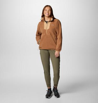 Polaire Demi-Zip Sequoia Grove Femme, Color: Camel Brown, Canoe, image 3