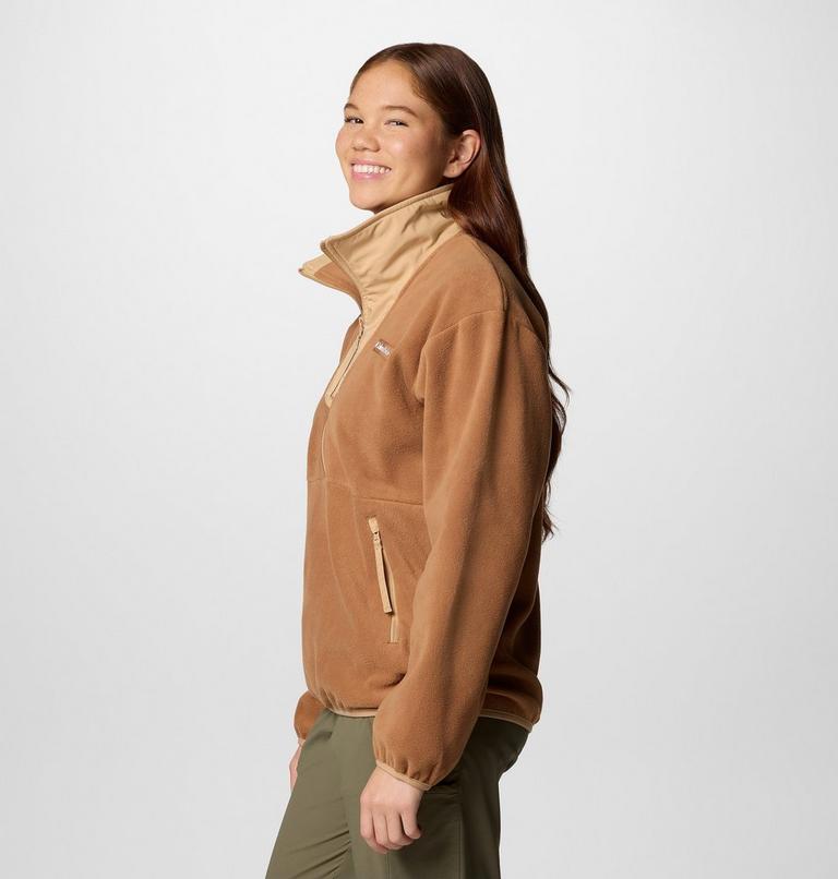 Sequoia Grove 1/2 Zip Fleece, Color: Camel Brown, Canoe, image 4