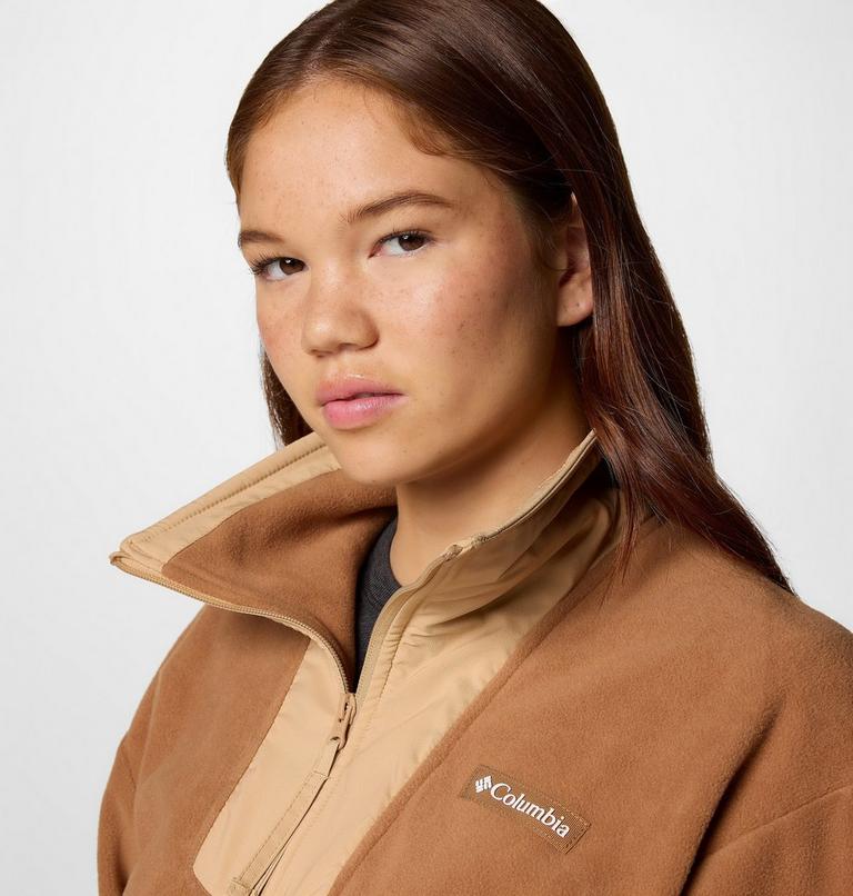 Sequoia Grove 1/2 Zip Fleece, Color: Camel Brown, Canoe, image 5