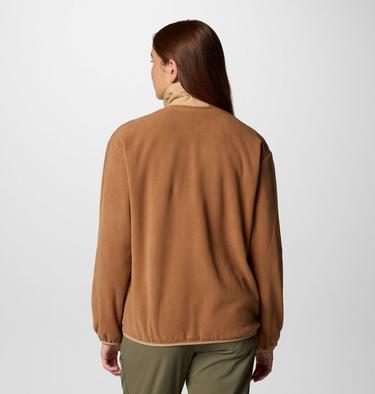 Polaire Demi-Zip Sequoia Grove Femme, Color: Camel Brown, Canoe, image 2