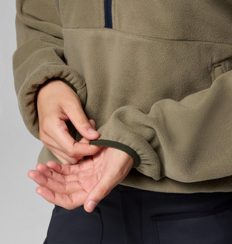 Sequoia Grove 1/2 Zip Fleece, Color: Stone Green, Greenscape, Coll Navy, image 6