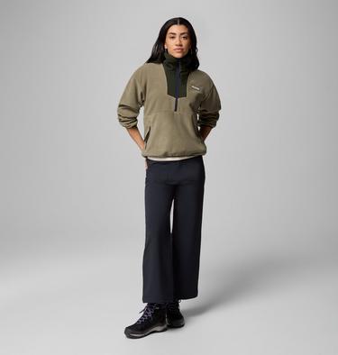 Sequoia Grove 1/2 Zip Fleece, Color: Stone Green, Greenscape, Coll Navy, image 10