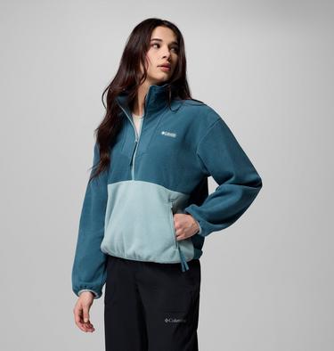 Women's Sequoia Grove Half Zip Fleece, Color: Everblue, Crushed Blue, image 20