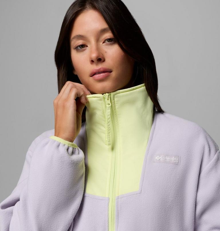 Women's Sequoia Grove Half Zip Fleece, Color: Lavender Pearl, Stormwatch, Citron Haze, image 5