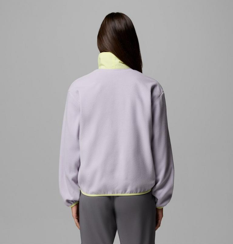Women's Sequoia Grove Half Zip Fleece, Color: Lavender Pearl, Stormwatch, Citron Haze, image 3