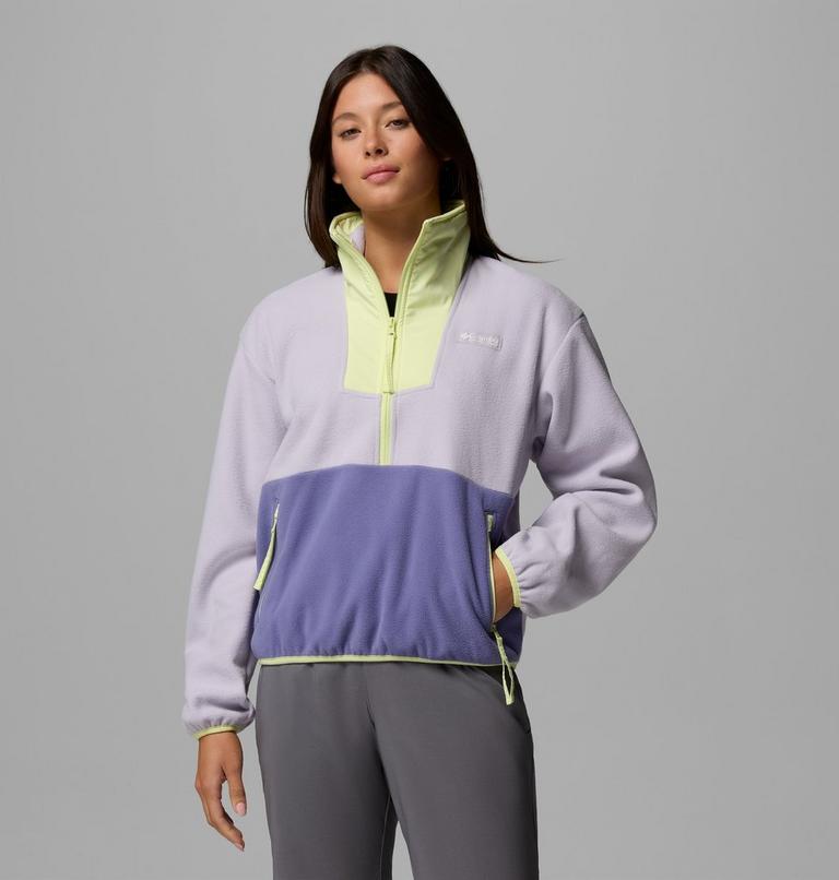 Women's Sequoia Grove Half Zip Fleece, Color: Lavender Pearl, Stormwatch, Citron Haze, image 1