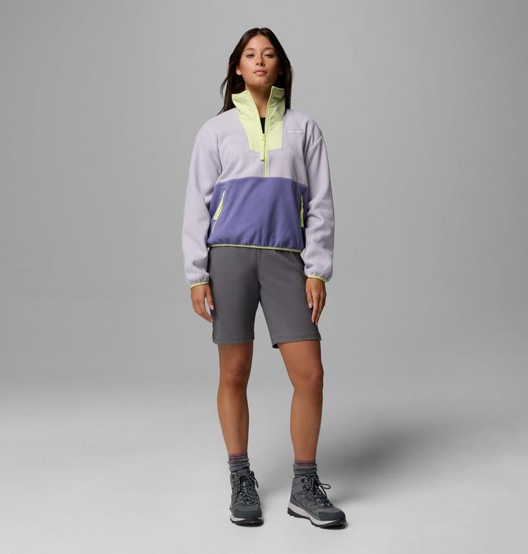 Women's Sequoia Grove Half Zip Fleece, Color: Lavender Pearl, Stormwatch, Citron Haze, image 2