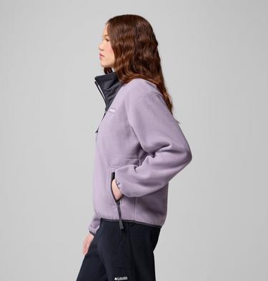 Women's Sequoia Grove Half Zip Fleece, Color: Shale Purple, Shark, Shark, image 12