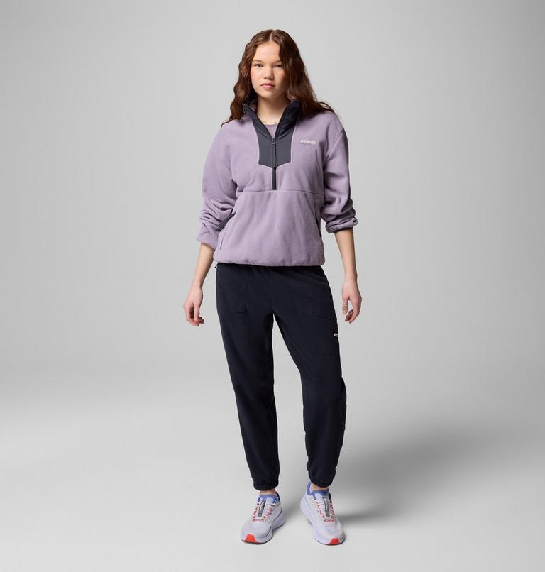 Women's Sequoia Grove Half Zip Fleece, Color: Shale Purple, Shark, Shark, image 2