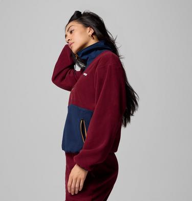 Women's Sequoia Grove Half Zip Fleece, Color: Rich Wine, Collegiate Navy, Maple Sugar, image 24