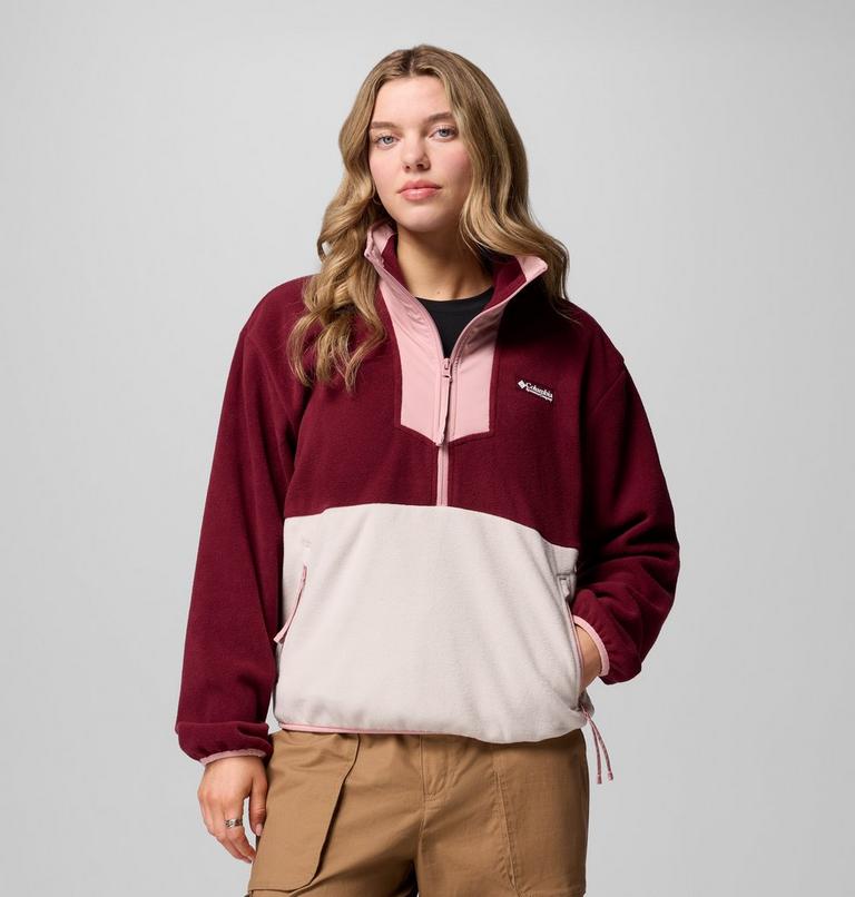 Sequoia Grove 1/2 Zip Fleece, Color: Rich Wine, Dark Stone, Eraser Pink, image 7