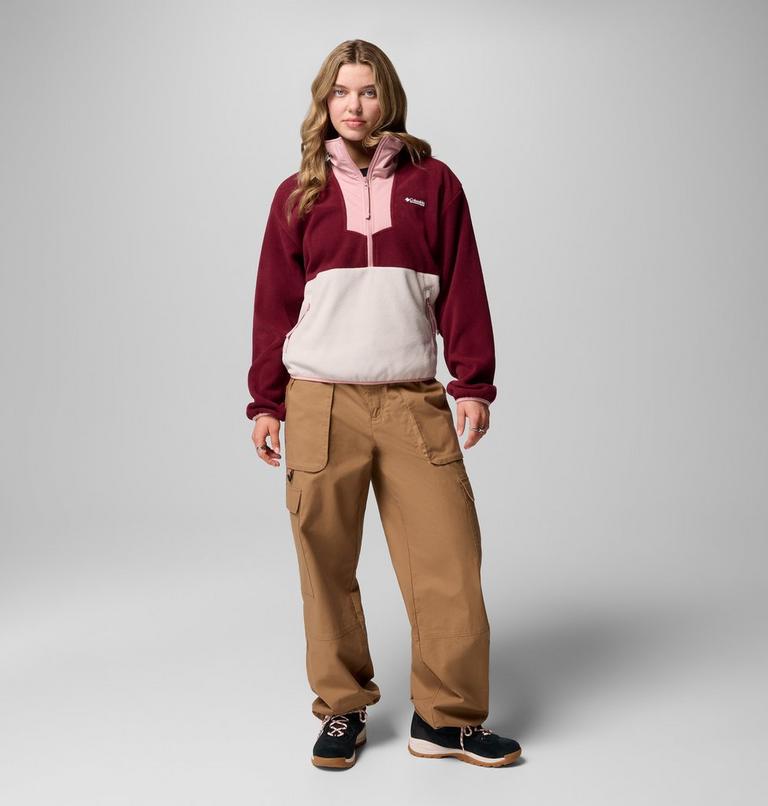 Sequoia Grove 1/2 Zip Fleece, Color: Rich Wine, Dark Stone, Eraser Pink, image 2