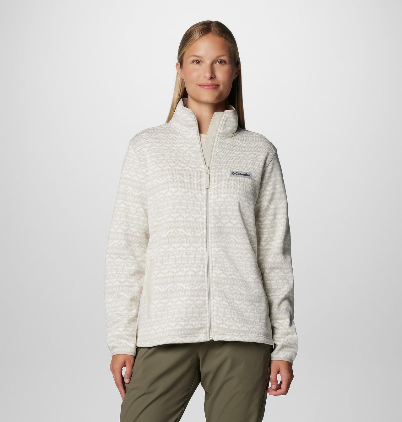 Women's Sweater Weather™ Printed Full Zip Jacket | 100 | XL 1