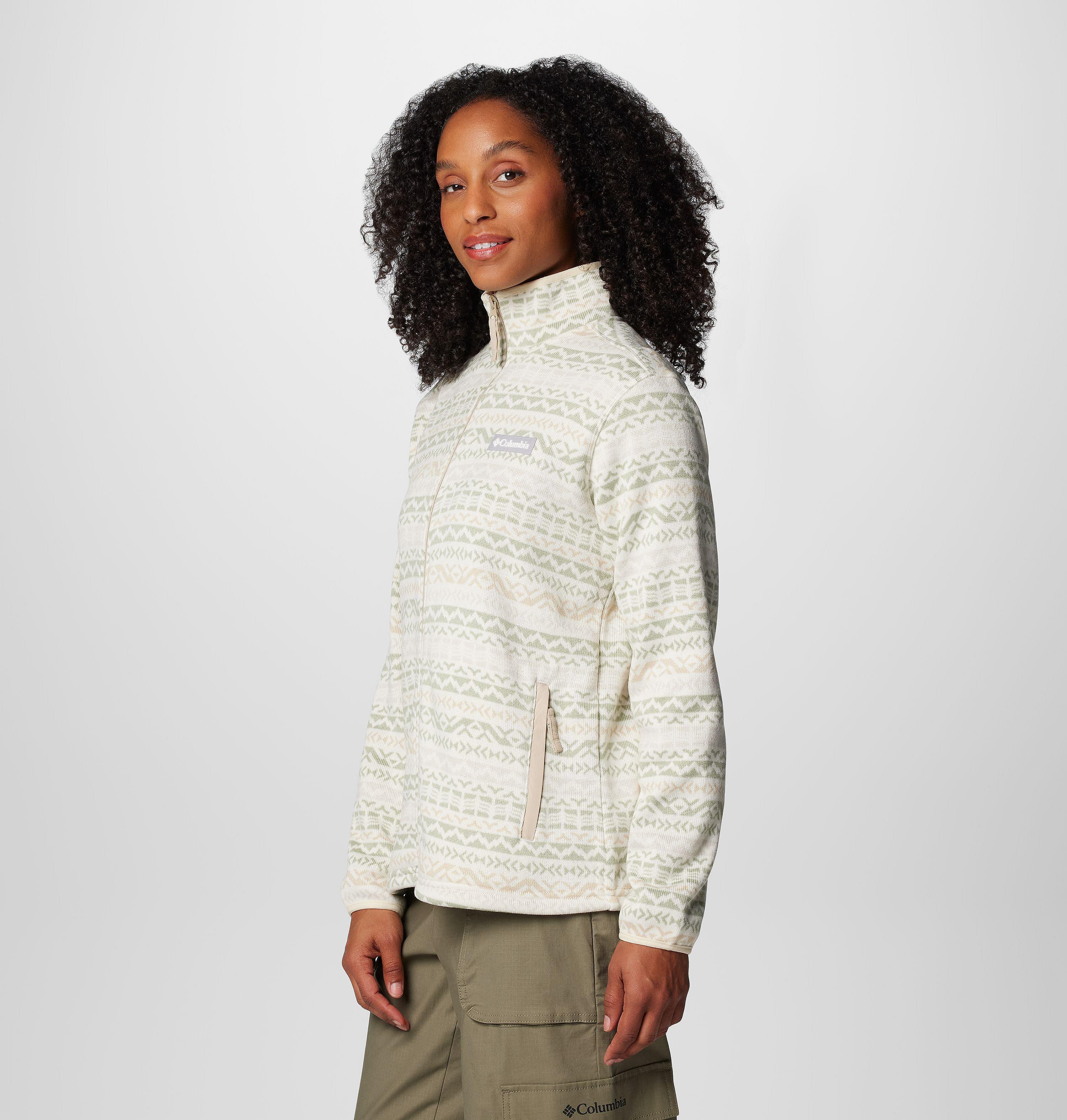 Women's Sweater Weather Printed Full Zip Jacket 4