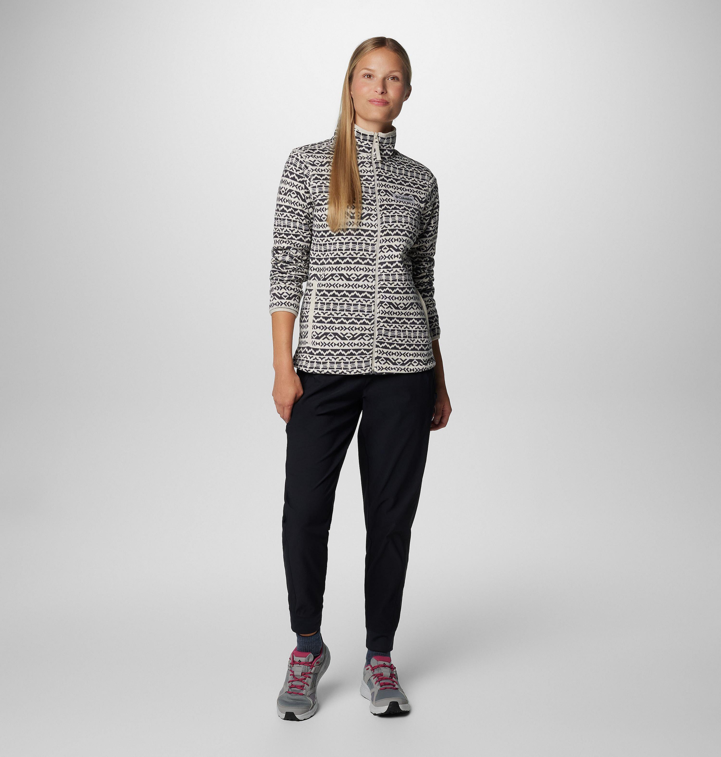 Women's Sweater Weather Printed Full Zip Jacket 3