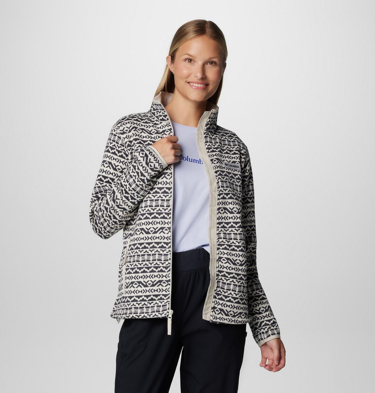 Women's Sweater Weather™ Printed Full Zip Jacket 8