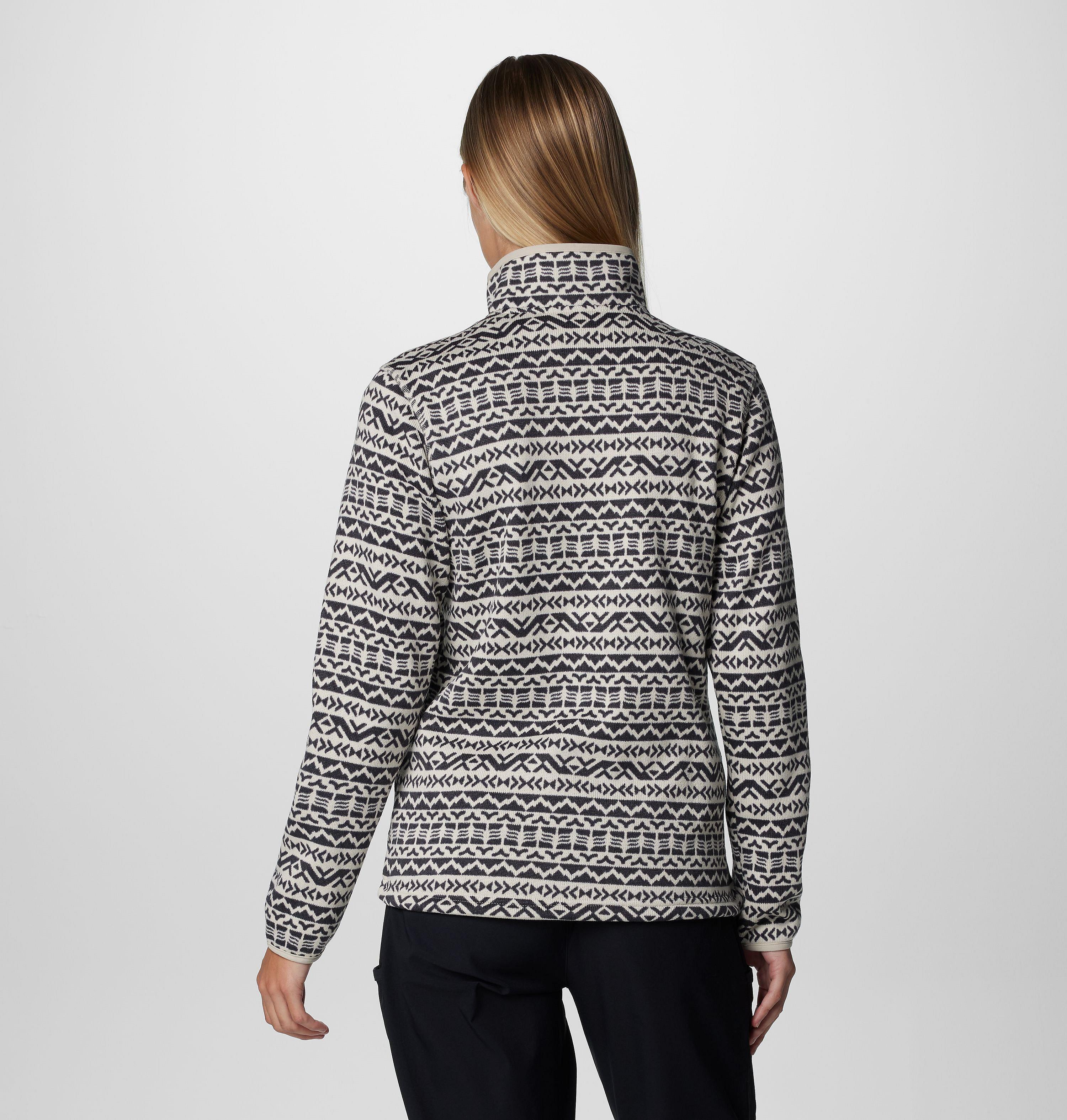 Women's Sweater Weather Printed Full Zip Jacket 2