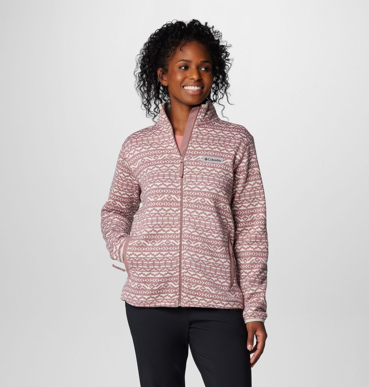 Women's Sweater Weather™ Printed Full Zip Jacket 1