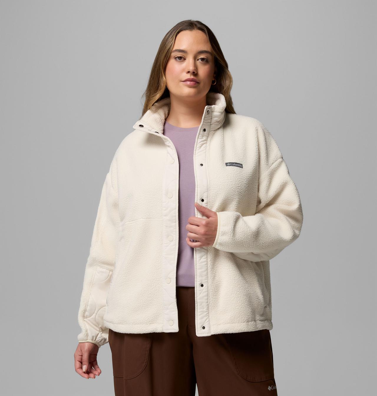 Women's Cloud Point™ Snap Fleece Jacket - Plus Size | 191 | 3X 5