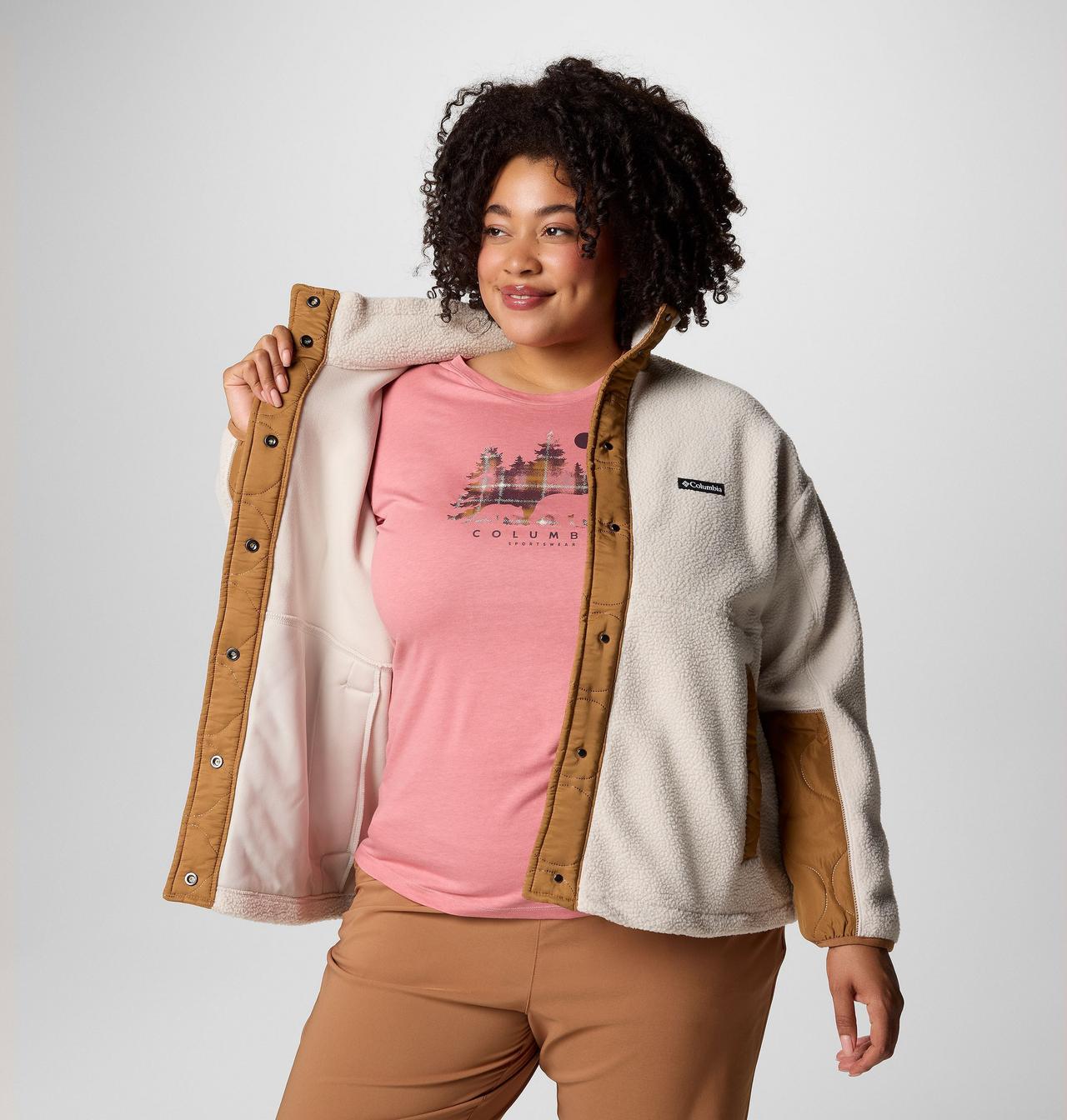 Women's Cloud Point™ Snap Fleece Jacket - Plus Size 7