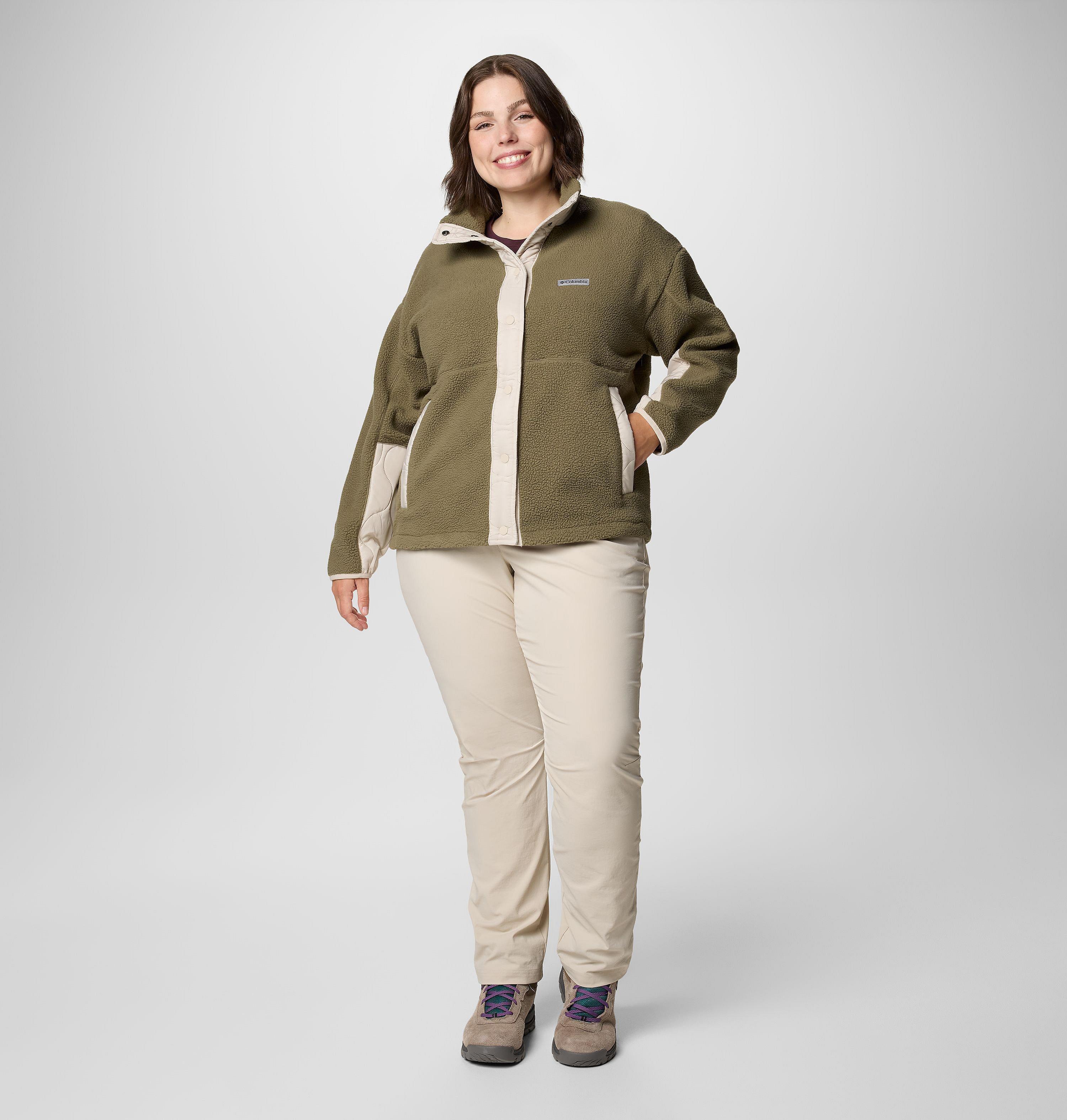 Women's Cloud Point Snap Fleece Jacket - Plus Size 3