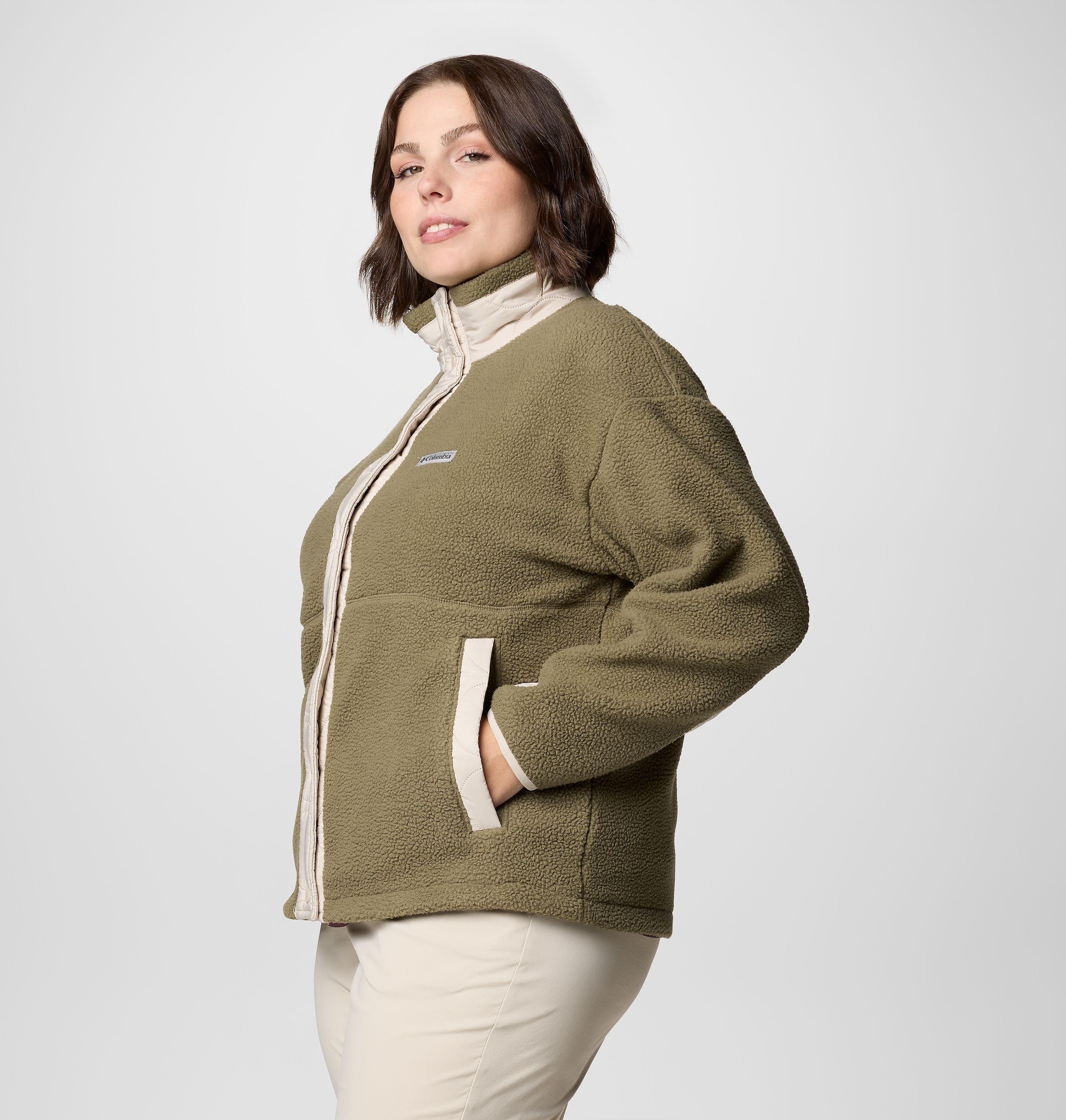 Women's Cloud Point Snap Fleece Jacket - Plus Size 4