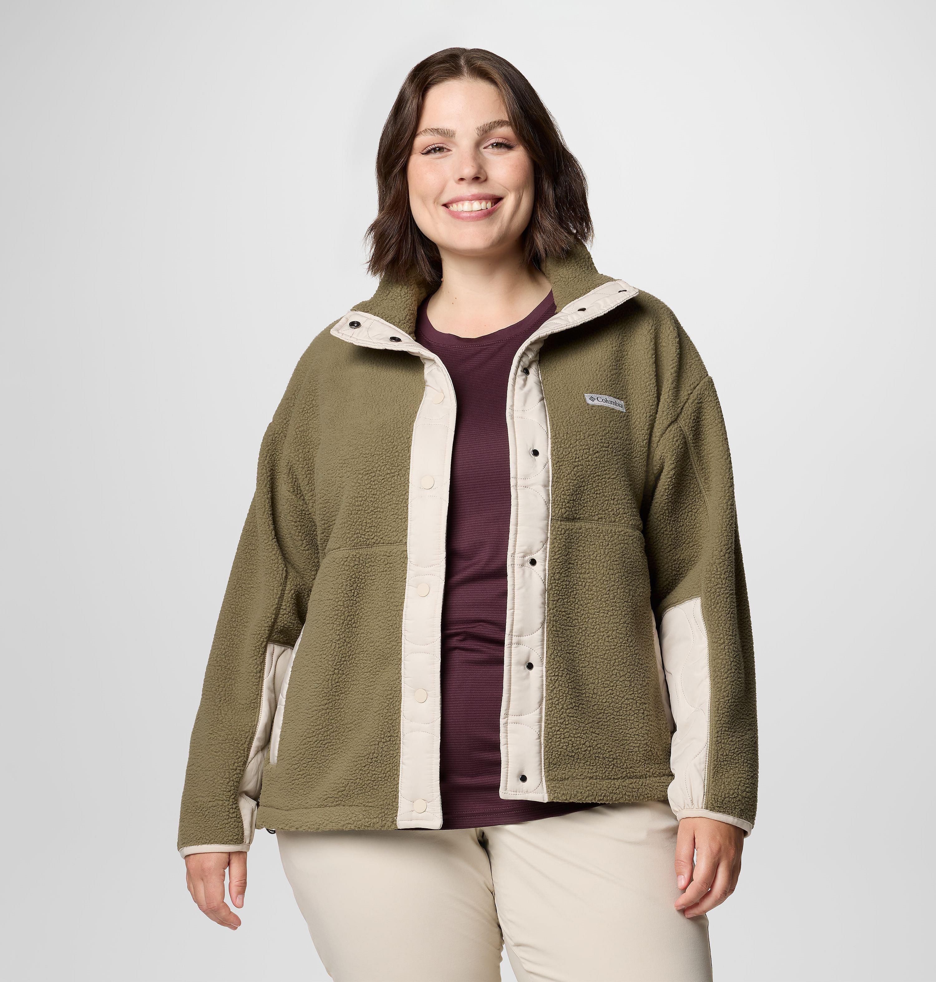 Women's Cloud Point Snap Fleece Jacket - Plus Size 7