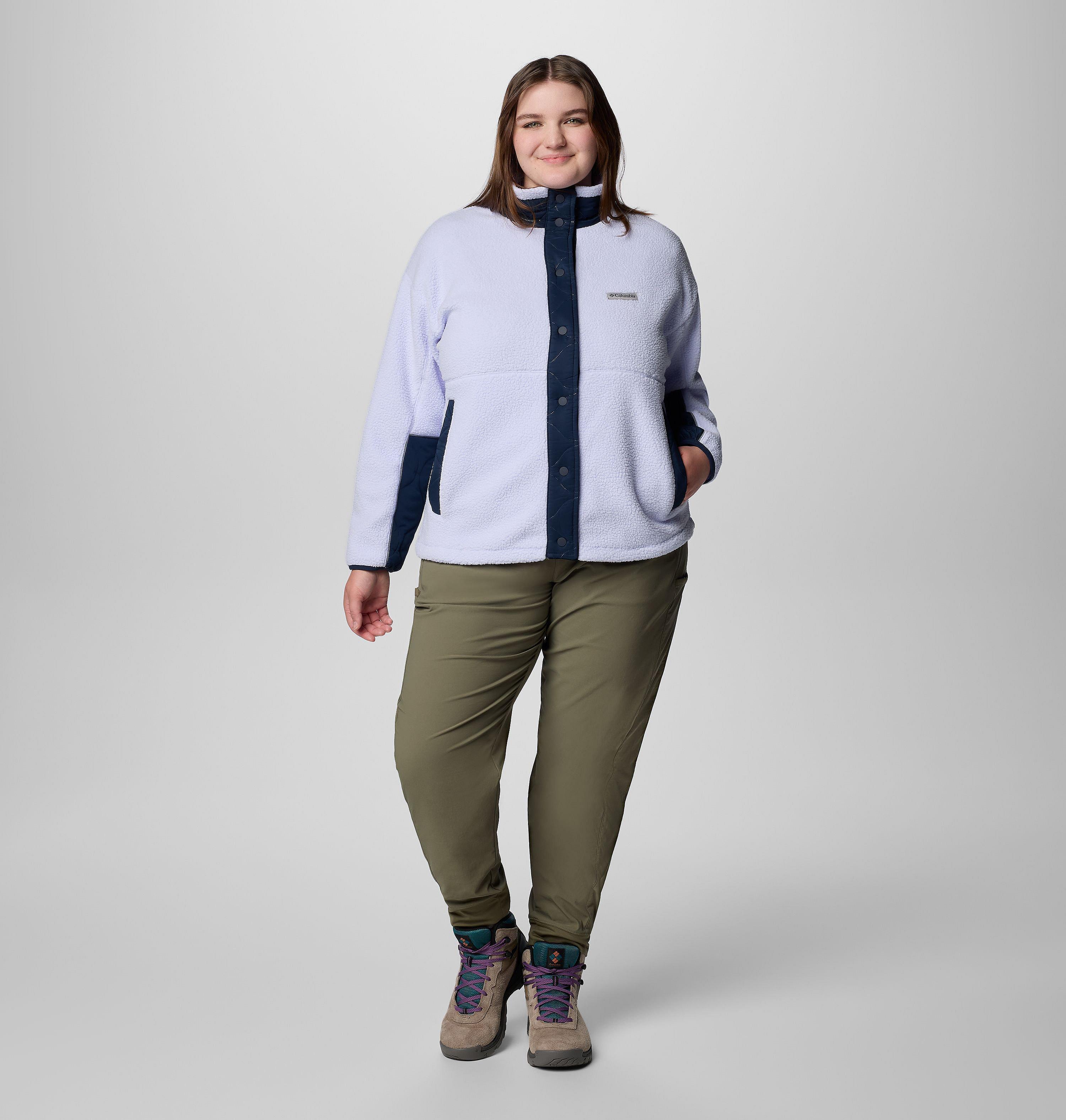 Women's Cloud Point Snap Fleece Jacket - Plus Size 3