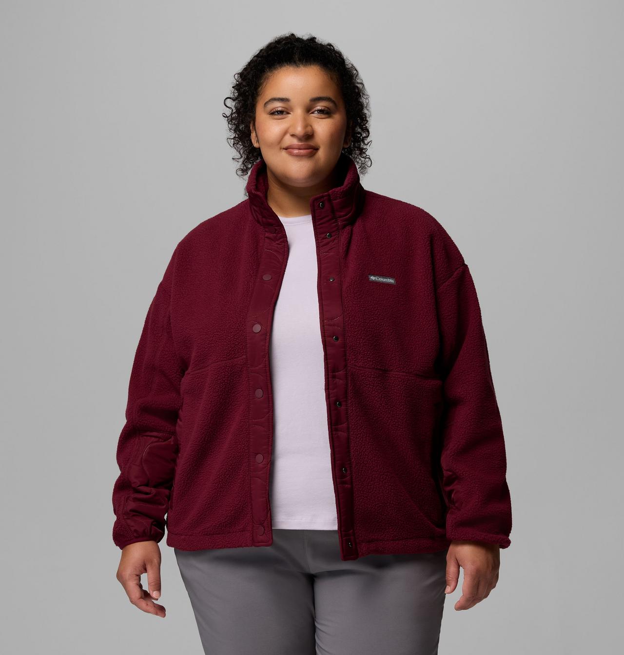 Women's Cloud Point™ Snap Fleece Jacket - Plus Size 5