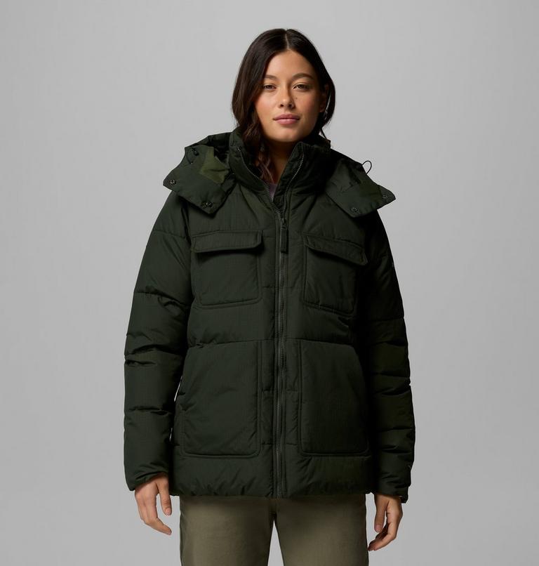 Women's Longhorn Ridge Puffer Jacket, Color: Greenscape, image 1