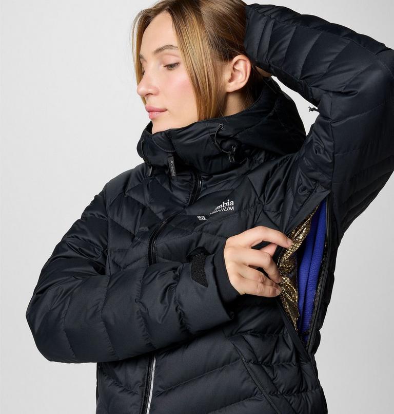 Chaqueta de esquí impermeable de plumón Roaring Fork II para mujer, Color: Black, image 10