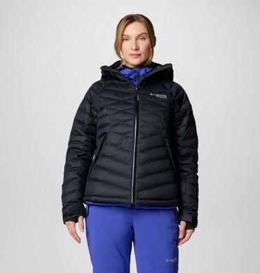 Women's Roaring Fork II Waterproof Down Ski Jacket, Color: Black, image 3