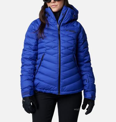 Women's Roaring Fork II Waterproof Down Ski Jacket, Color: Clematis Blue, image 5