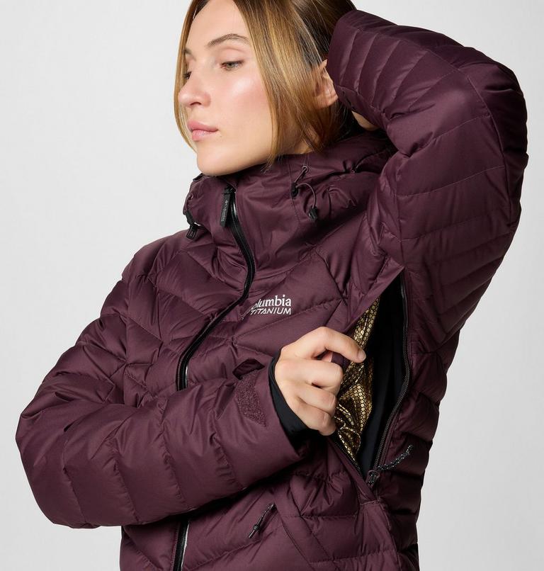 Chaqueta de esquí impermeable de plumón Roaring Fork II para mujer, Color: Moonvista, image 10